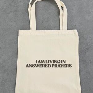 White Tote Bag with Inspirational Quote